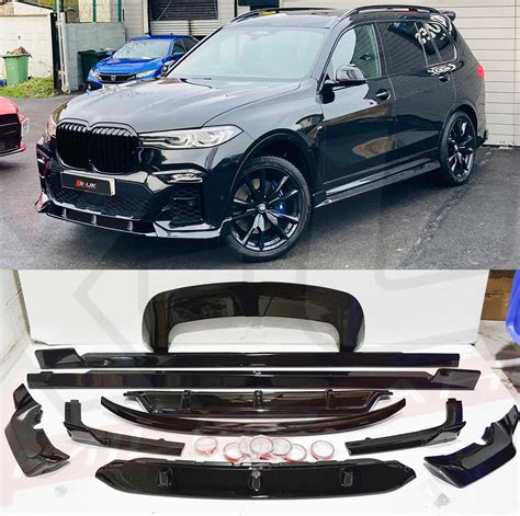 BMW X7 2019 2020 G07 Body Kit Front Splitter Diffuser Side Skirts Spoilers