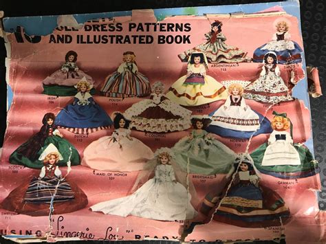 S Vintage Lingerie Lou Doll Dresses Of Patterns Booklet Uncut