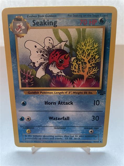 Seaking 4664 Jungle Rare Vintage Wotc Pokemon Card Values Mavin