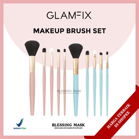 Jual Glamfix Excellent Brush Set Make Up Pcs Set Kuas Makeup Glam