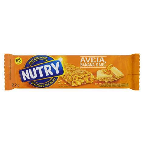 Barra De Cereal Aveia Banana E Mel Nutry Pacote G Supermercado Mundial