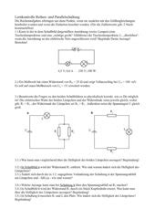 Arbeitsblatt Oder Test Reihen Und Parallelschaltung Teachers De