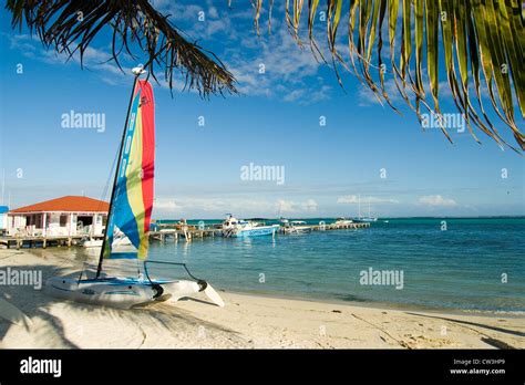 San Pedro Ambergris Caye Belize Stock Photo Alamy