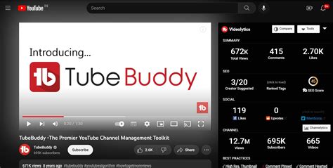 Tubebuddy Vs VidIQ Ultimate Tool For YouTube SEO June 2023 Peer