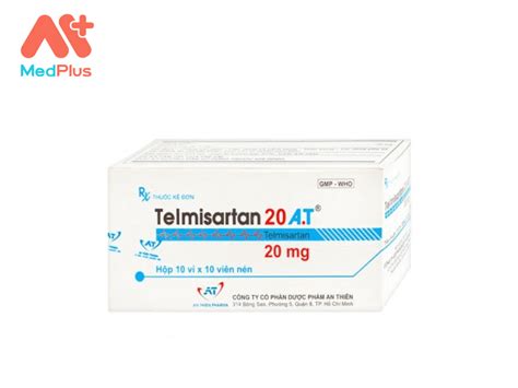 Thuốc Telmisartan 20 A.T | Điều Trị Tăng Huyết Áp Vô Căn - Medplus.vn