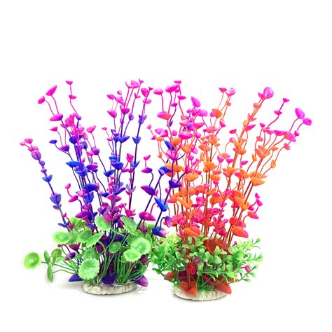 Begondis Pcs Artificial Water Plants Fish Tank Aquarium Decorations