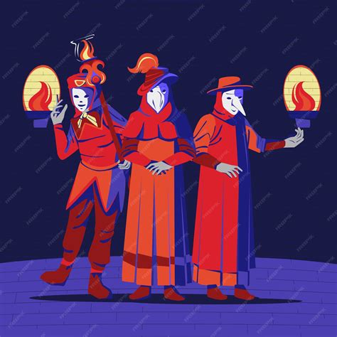 Premium Vector | Flat venice carnival illustration