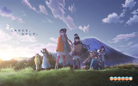 Anime Girls Yuru Camp Mountains Landscape Hd Wallpaper Rare Gallery