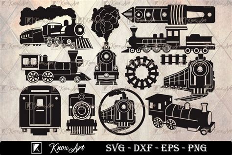 Locomotive Svg Steam Engine Svg Locomotive Bundle