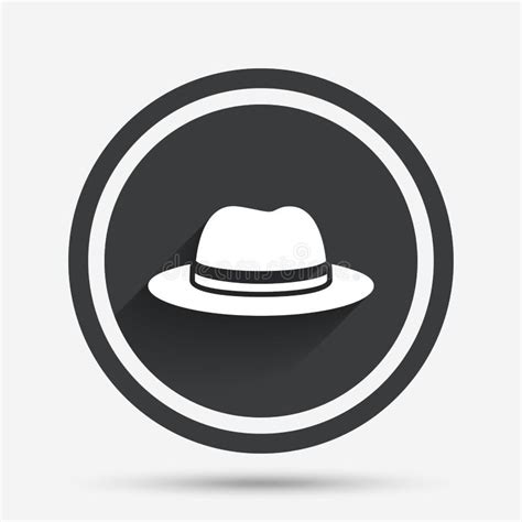 Top Hat Sign Icon Classic Headdress Symbol Stock Vector Illustration