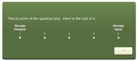 Response Scale For Qualtrics Matrix Table Questions Eric D DeRosia