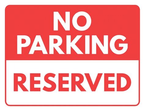 Free Reserved Parking Sign Templates Customize Download And Print Pdf