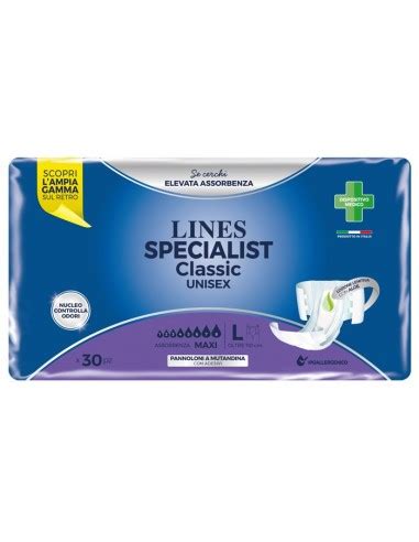 Lines Specialist Classic Pannolone Mutanda Maxi Large Pezzi