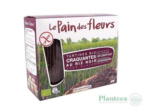 Tartine Crocante Orez Negru Integral Eco 150g Le Pain Des Fleurs