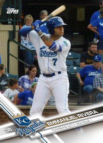 2017 topps design Emmanuel Rivera Royals prospect | Baseball cards ...