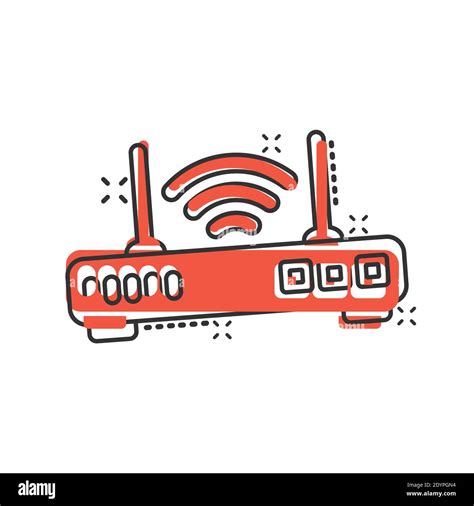 Icono De Router Wi Fi En Estilo C Mic Ilustraci N Vectorial De Dibujos