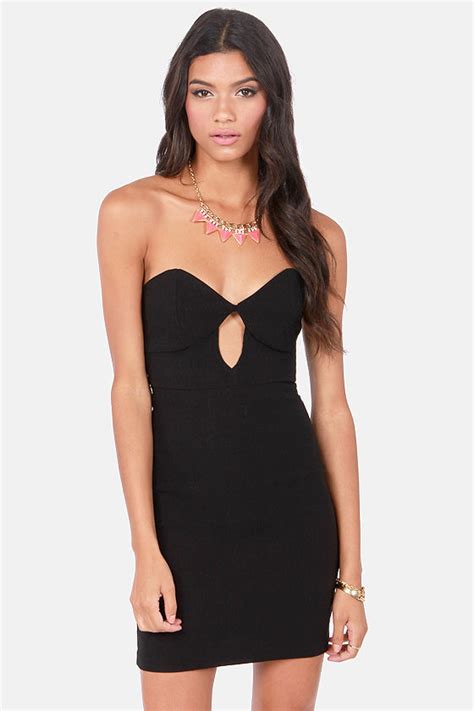 Sexy Black Dress Strapless Dress Corset Dress Bodycon Dress 37