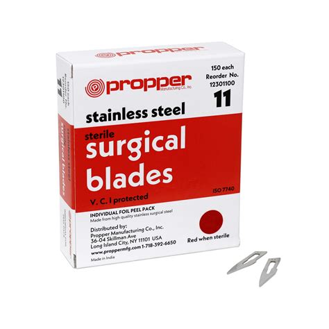 Propper Sterile Stainless Steel Surgical Blades - Propper Manufacturing