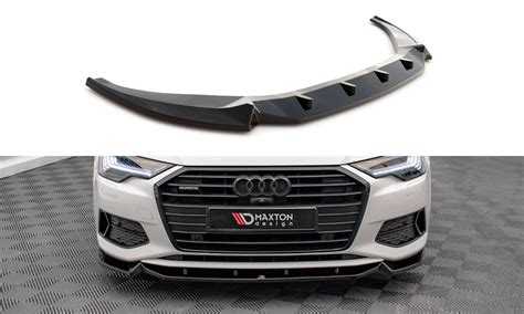 Front Splitter V 2 Audi A6 C8 Gloss Black Our Offer Audi A6 S6