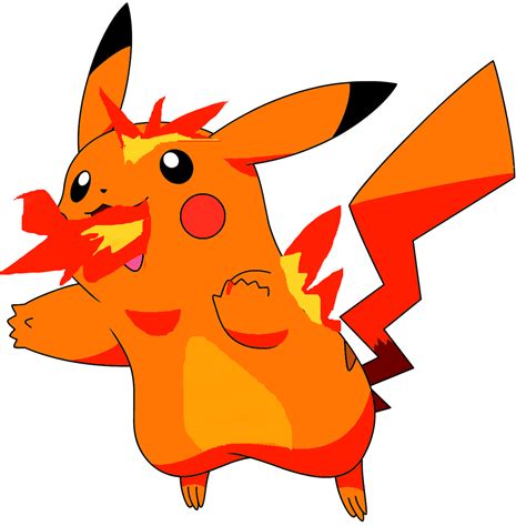 Fire Type Pikachu By Skythekid1 On Deviantart