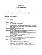 Final Study Guide Docx Rutgers University Abnormal Psychology Study