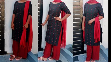 Churidar Tops Cutting And Stitching Easy Method How To Stitch Churidar