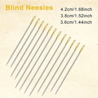 Pcs Self Threading Sewing Needles Side Easy Threading Embroidery