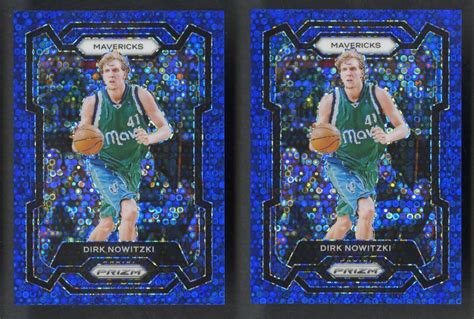 Panini Prizm Dirk Nowitzki Blue Fast Break Prizm Lot Of