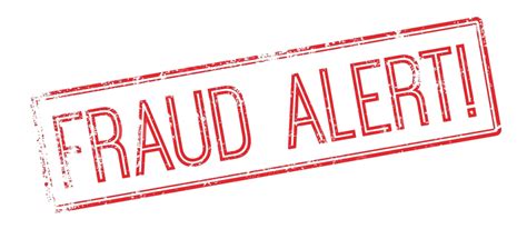 Fraud Alert Red Rubber Stamp On White Illegal Theft Robbed Vector