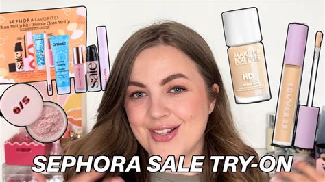 Sephora Sale Haul Try On Let S Try The Sephora Clean Me Up Kit And More Youtube