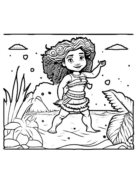 Moana 14 Imagens Para Colorir