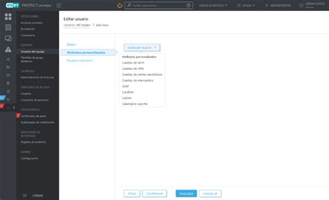 Editar Usuarios Eset Protect On Prem Ayuda En L Nea De Eset