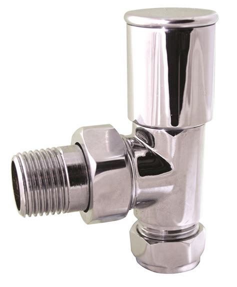 Buy Lockshield Towel Rail Valves Angled Pair 15mm X 1 2 Mirror Chrome