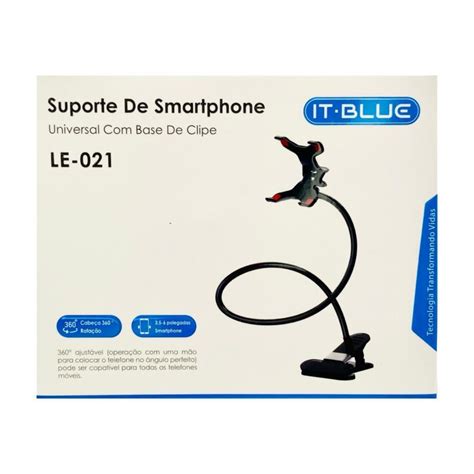 Suporte Universal Celular Clipe It Blue Kabum