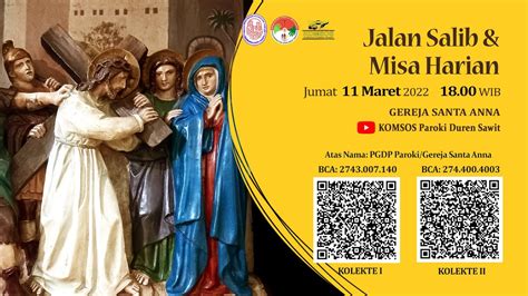 JALAN SALIB DAN MISA HARIAN 11 MARET 2022 18 00 WIB YouTube