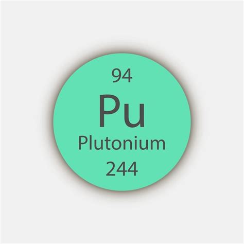 Premium Vector Plutonium Symbol Chemical Element Of The Periodic