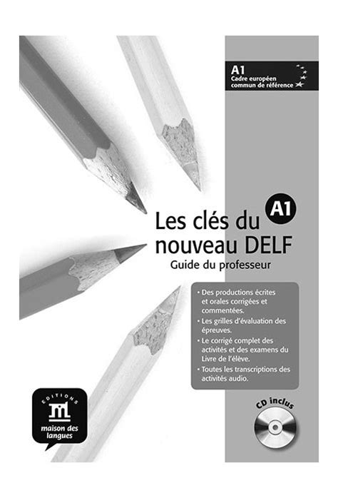 Les clés du nouveau DELF A1 Guide pédagogique CD audio ArtKlett