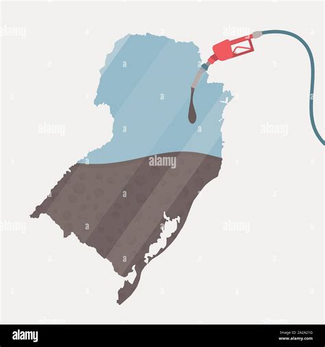 Map Of South Being Fueled By Oil Gas Pump Fueled Map On The Map There