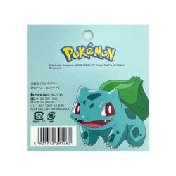 Sticky Notes Bulbasaur Pok Mon Meccha Japan