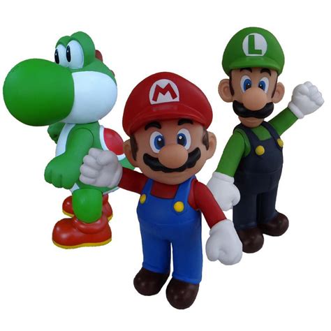 Super Mario Luigi E Yoshi Kit 3 Bonecos Grandes Na Americanas