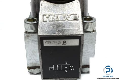 Hawe Gr B Solenoid Operated Directional Seated Valve Platinum