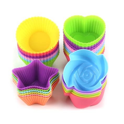 Letgoshop Nonstick And Heat Resistant Reusable Silicone Cake Molds 24