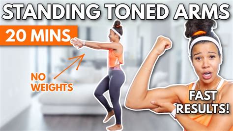 Mins Standing Toned Arms Workout No Equipment Beginner Friendly