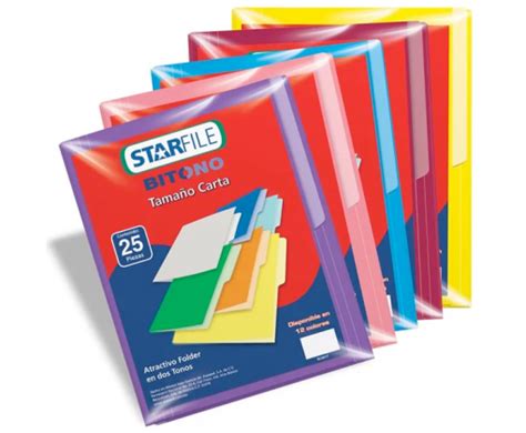 Folder Carta Bitono marca Starfile Cad Toner El Más Grande