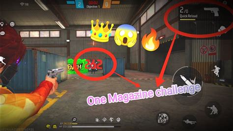 Only One Magazine Challenge In Free Fire 🔥 Lone Wolf Op Headshots