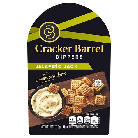 Cracker Barrel Cheese Dip and Crackers Jalapeno Jack - Shop Ready Meals ...