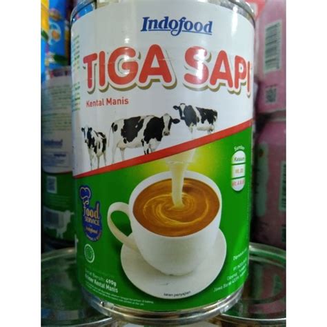 Jual Susu Kental Manis Tiga Sapi 490g Indofood Shopee Indonesia