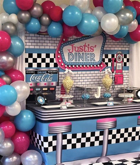 S Diner X Table Banner Backdrop With Ft Table Wrap Step