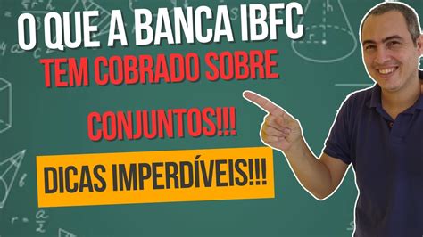 3 QUESTÕES SOBRE CONJUNTOS BANCA IBFC YouTube