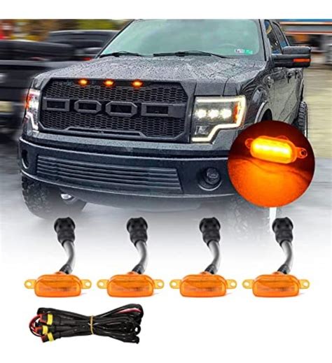 Kit X4 Led Tipo Raptor Luces Led Raptor Rejilla Auto Ambar Cuotas Sin